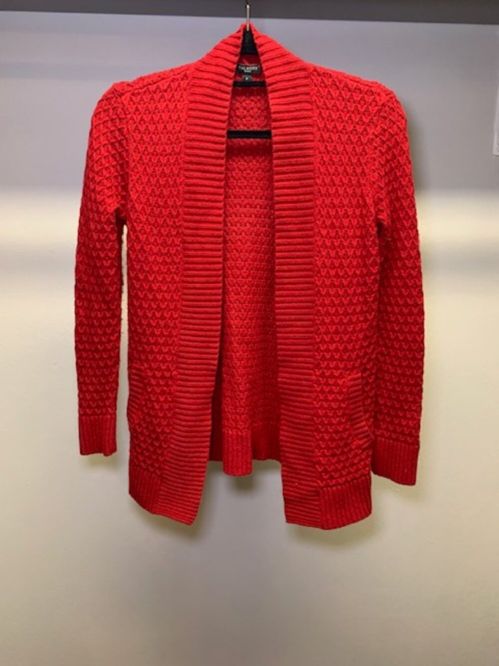 Talbots Textured Red Cardigan – Petite
